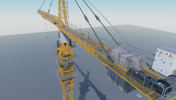 Very Realistic and detailled crane preview 1
