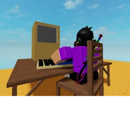 A computer Running Fast. icon