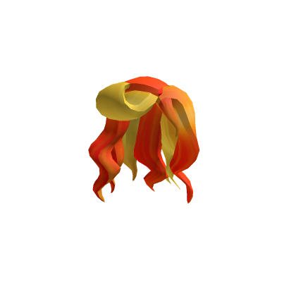 2nd remixed # color red and yellow mermaid hair