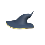 ♾️[⏳] Golden blue magical mage/wizard hat