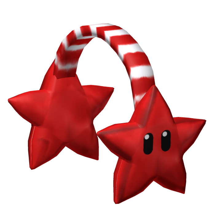 [NEW 🚨] Red Super Cute Star Face Earmuffs
