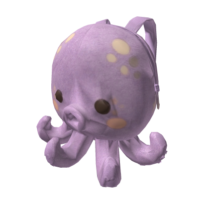 Cute Purple Octopus Backpack