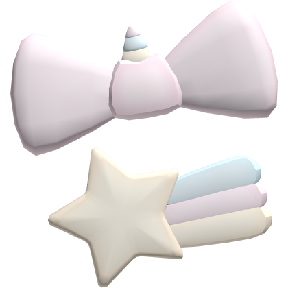 ♡ : kawaii pastel unicorn shooting star hair clip