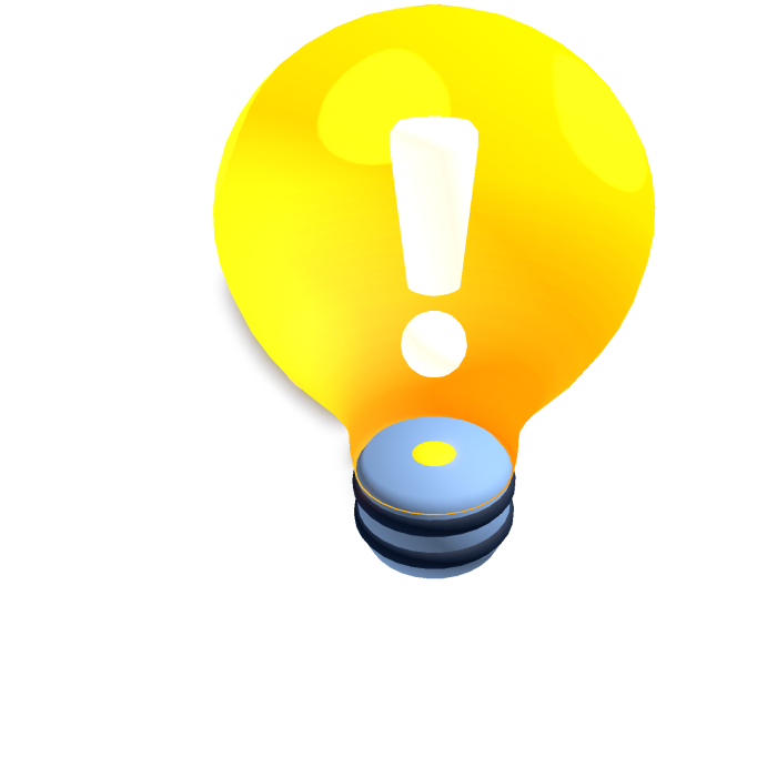 Glowing Idea Light Bulb 💡