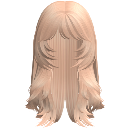 Blonde Long Fluffy Wolf Cut Vamp Hair Roblox item