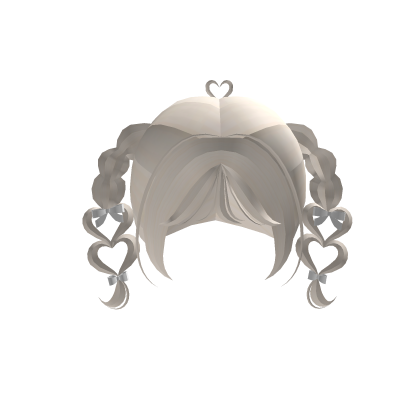 Heart Twintails White