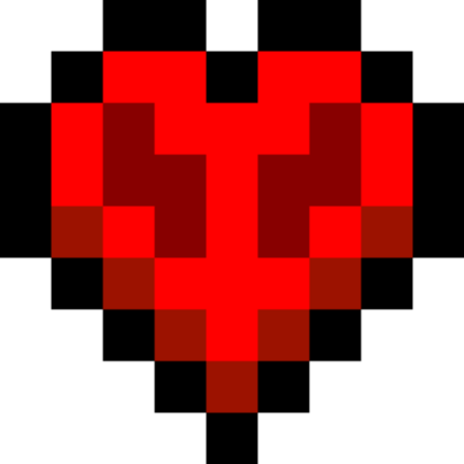 minecraft-hardcore-heart no background Roblox decal