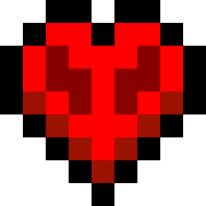 minecraft-hardcore-heart no background Roblox decal