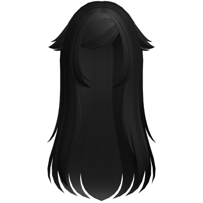 🤍 adorable scene shy cat hair in black Roblox item