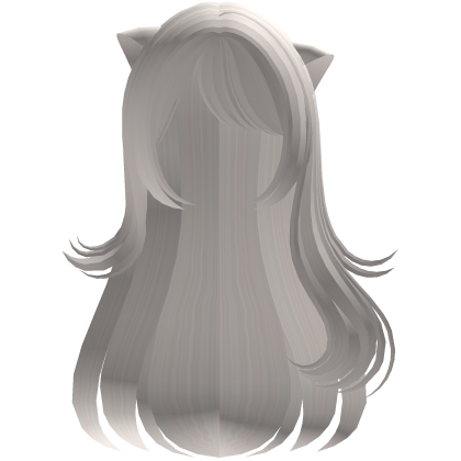꒰┊blonde cat girl cute long adorable wavy hair  Roblox item