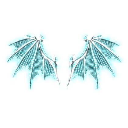 Emissive Ragebound Wings Of Blue Diamonds