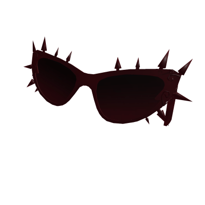 Red Dark Sunglasses Gothic Spike Emo Y2K