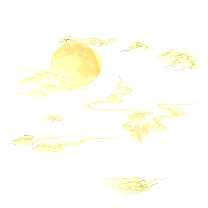 Emissive Glowing Clouds Traditional Chinese Moon  Roblox item