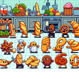 2D Bread Fighting Game