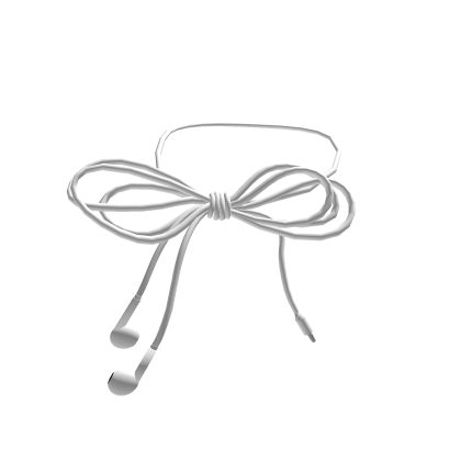 wired headphones bow necklace