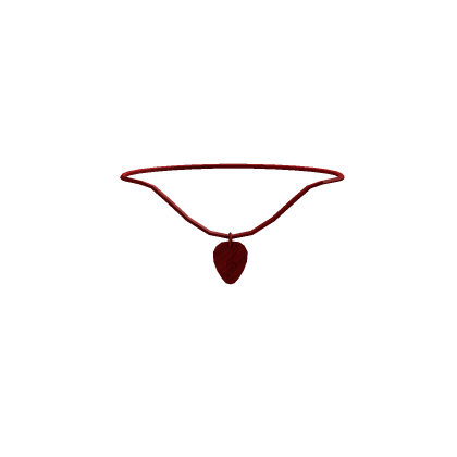 Ruby Guitar Pick Necklace