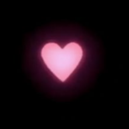 plain pink heart with black background Roblox decal