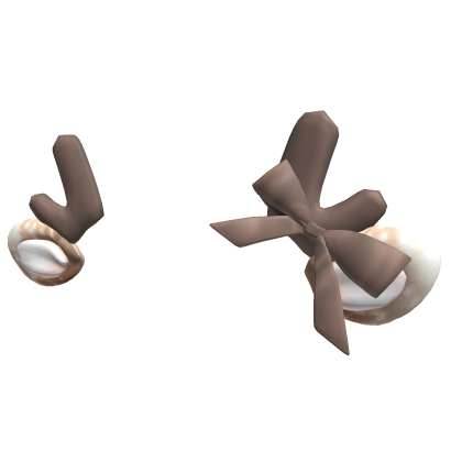 Kawaii Deer Ears Brown With bow Roblox item