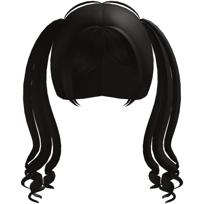 ♡ Cute Curly Doll Pigtails (Black) thumbnail
