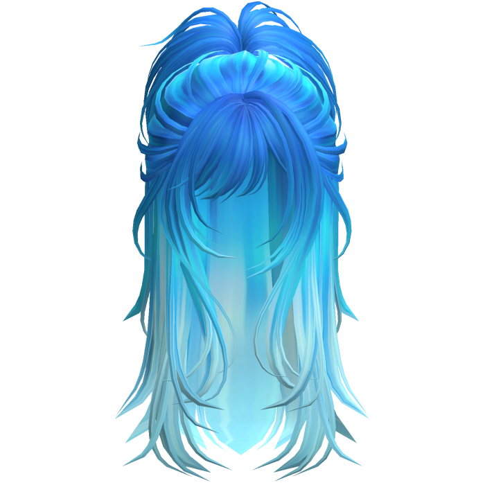 Wolfcut Spikey Half Up Mermaid Ombre