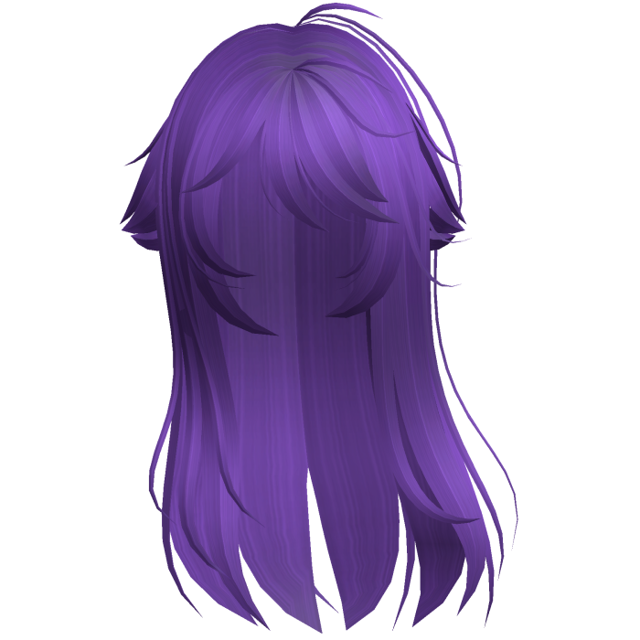 Purple Shy Moe Cat Girl Windy Whispy Hair