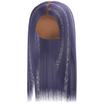 Buss Down Layered Bang [Lavender Cheetah Print]