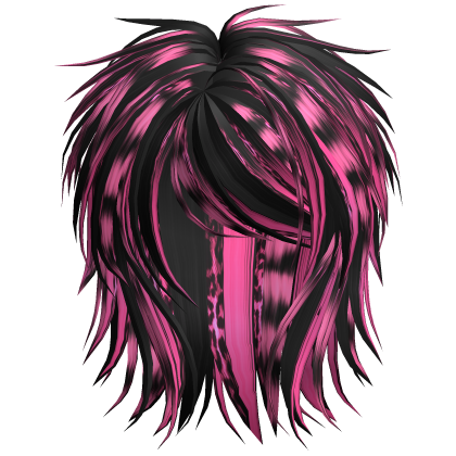Short Fluffy Scene Blowout Pink Stripes