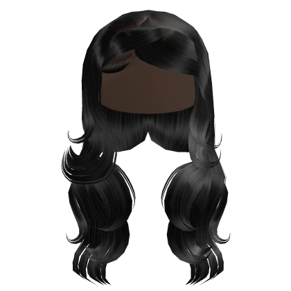 Side Part Curls In Red | Roblox Item - Rolimon's