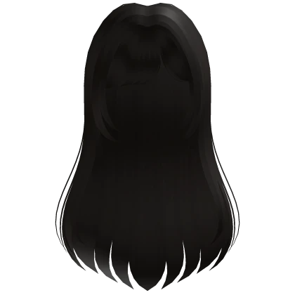 ♡ : cutesy long bang in dark brown  Roblox item render