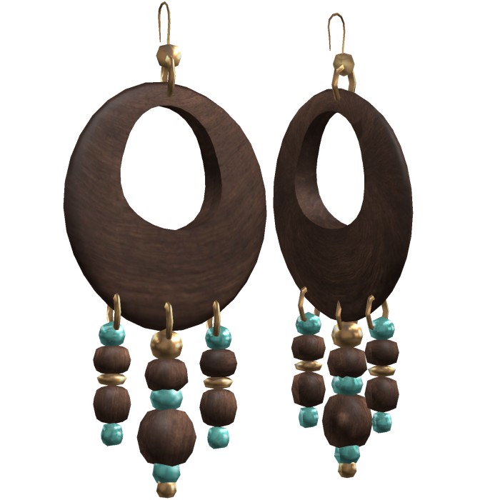☆ Boho Vintage Dangly Wooden Earrings