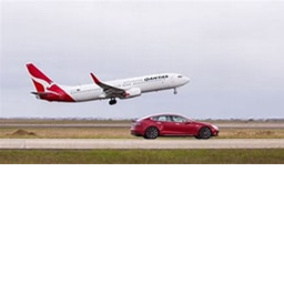 car and plane around nothing