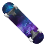 Oceanic Midnight Galaxy Nebula Skateboard