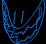The bluest smiley