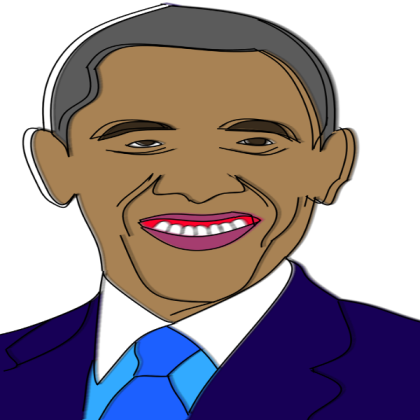 Cartoon Obama Roblox decal