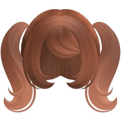 Cute Dolly Curly Pigtails (Ginger) Roblox item