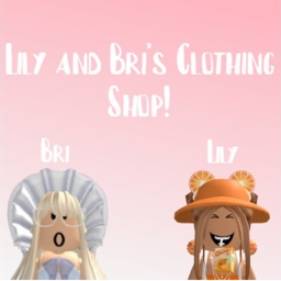 Lily and Bri's clothing shop!