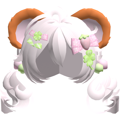 🍀 hamtaro hamster clover pigtails in light pink