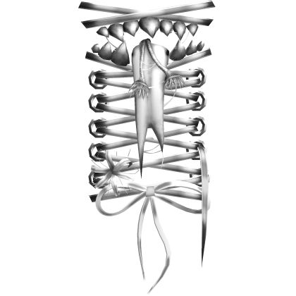 White Creepycore Shoulder Monster Stitches [R]