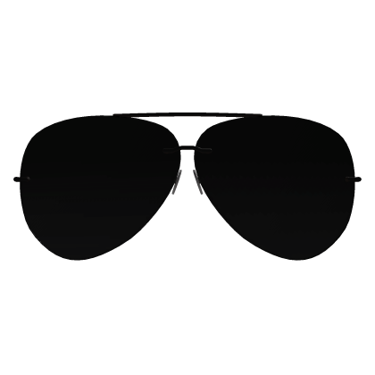 Black Aviator Sunglasses [PBR]