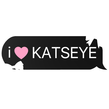 i heart katseye text Roblox item