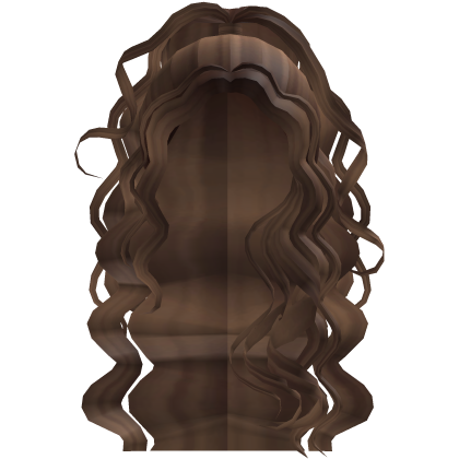  Beautiful Curly Half Up Half Down Waves in Brown Roblox item
