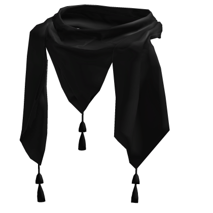 Roblox Item Arabian Keffiyeh Scarf - Black - Classic Rig