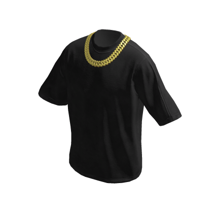Black Shirt ☆ Cuban Chain