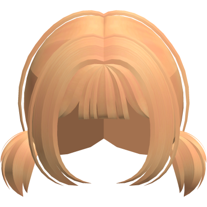 Short cutecore mini bob pigtails in honey