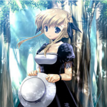 Blue Anime Girl Roblox decal