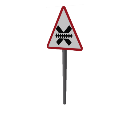 Stop look and Listen ahead sign