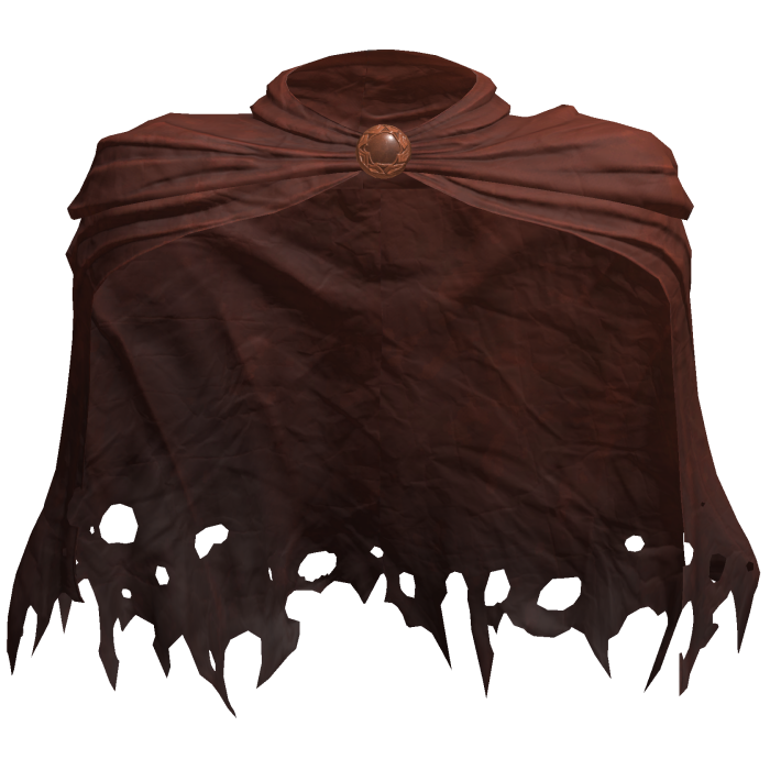 Worn Distressed Red Paladin Cloak