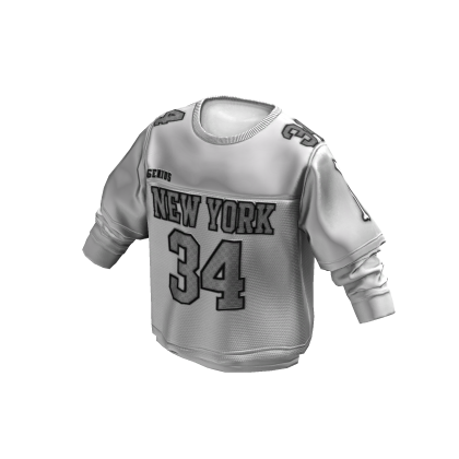 White Layered Football Jersey