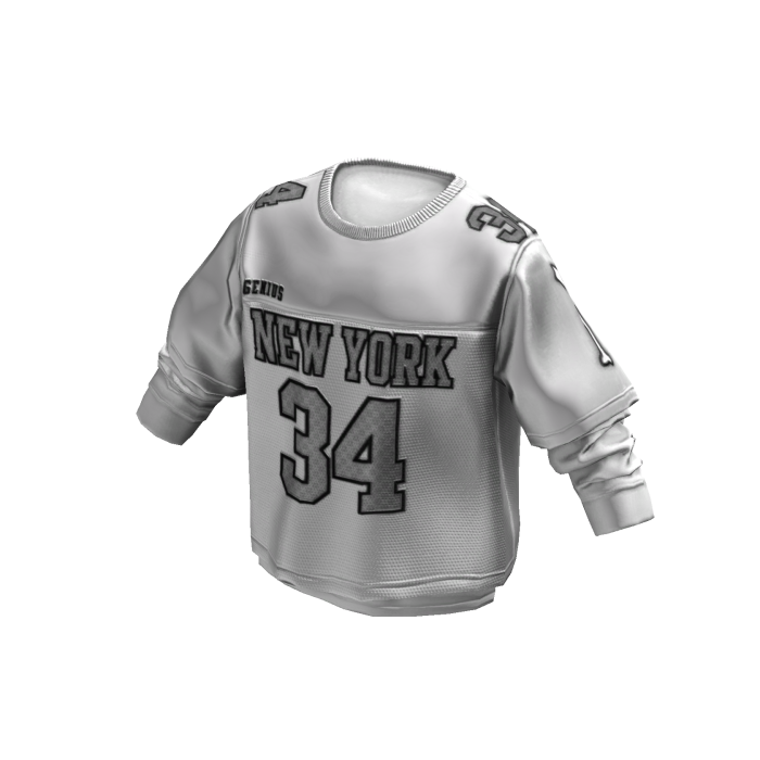 White Layered Football Jersey