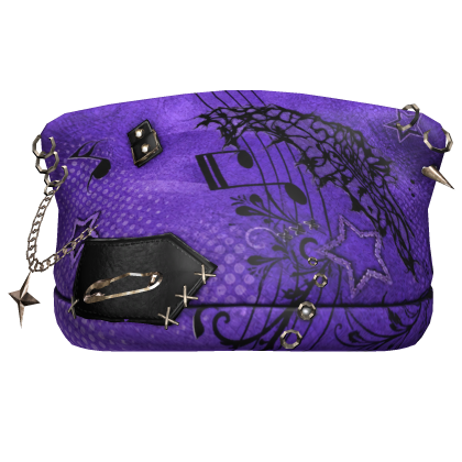 Purple Stitched Chained Punk Beanie Roblox item